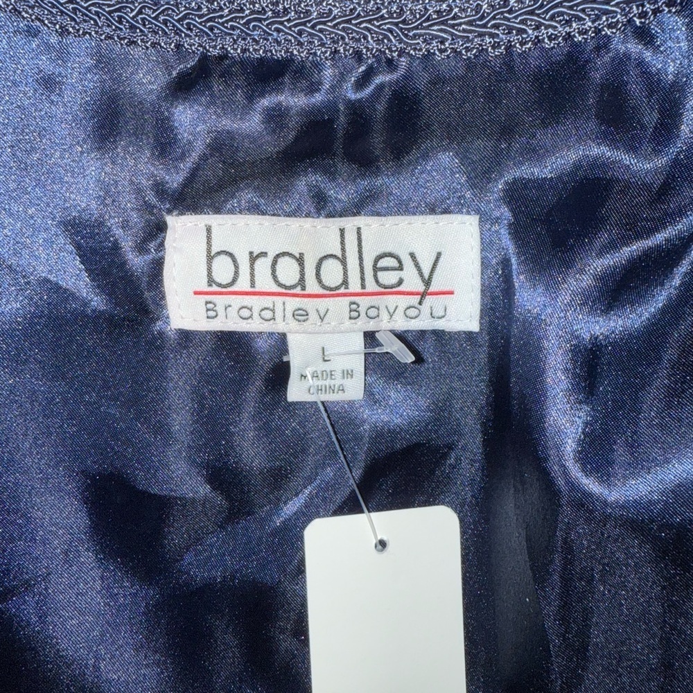 Elegant Women's Indigo Leather Jacket - Picture 4 of 12